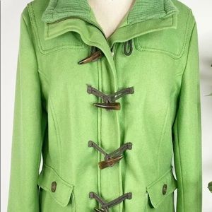 Delia*s Woman’s Wool Blend Pea Coat Green (S)
